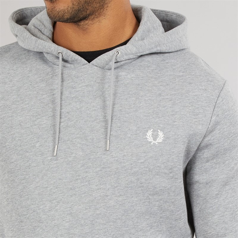 Fred Perry Mens Hoodie Steel Marl - Image 5