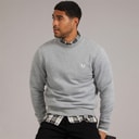 Fred Perry Mens Sweatshirt Steel Marl