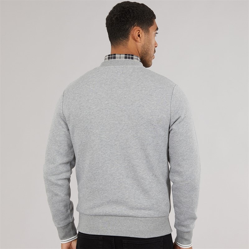 Fred Perry Mens Sweatshirt Steel Marl - Image 2