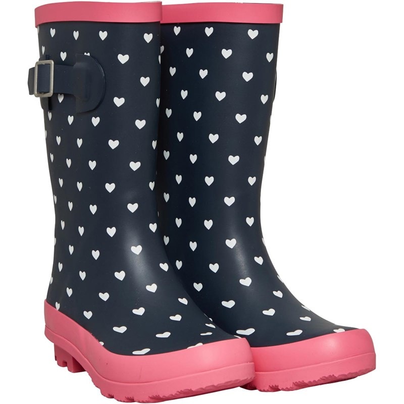 Board Angels Junior Girls Print Wellies Blue/White