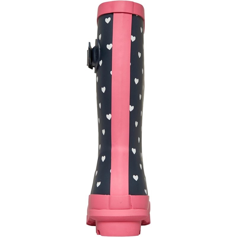 Board Angels Junior Girls Print Wellies Blue/White - Image 4