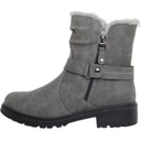 Board Angels Womens Faux Fur Trim Boots Grey