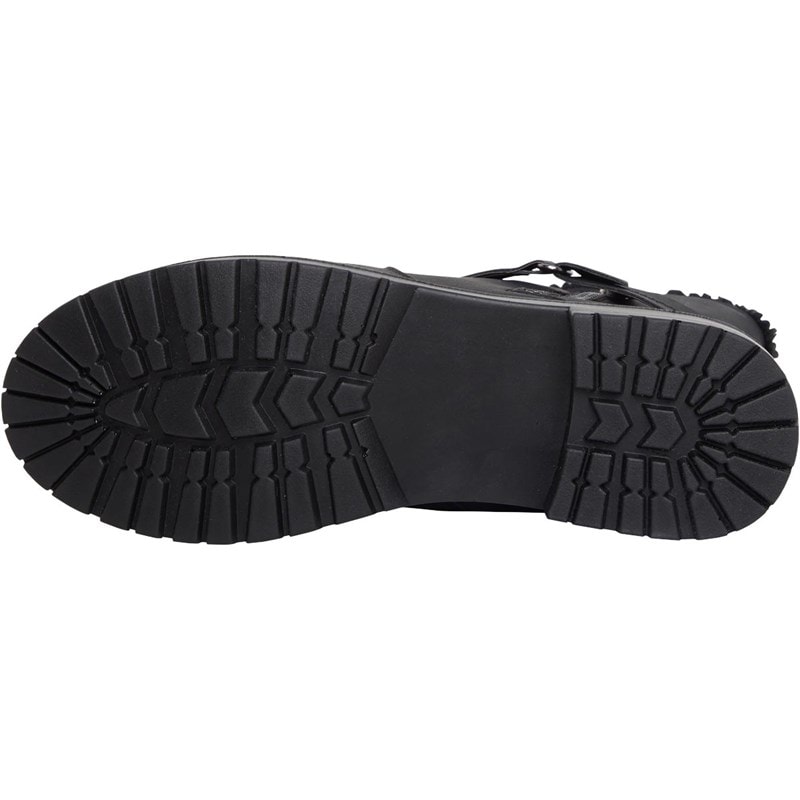 Board Angels Womens Faux Fur Trim Boots Black - Image 2