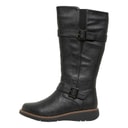 Board Angels Womens Long Wedge Boots Black