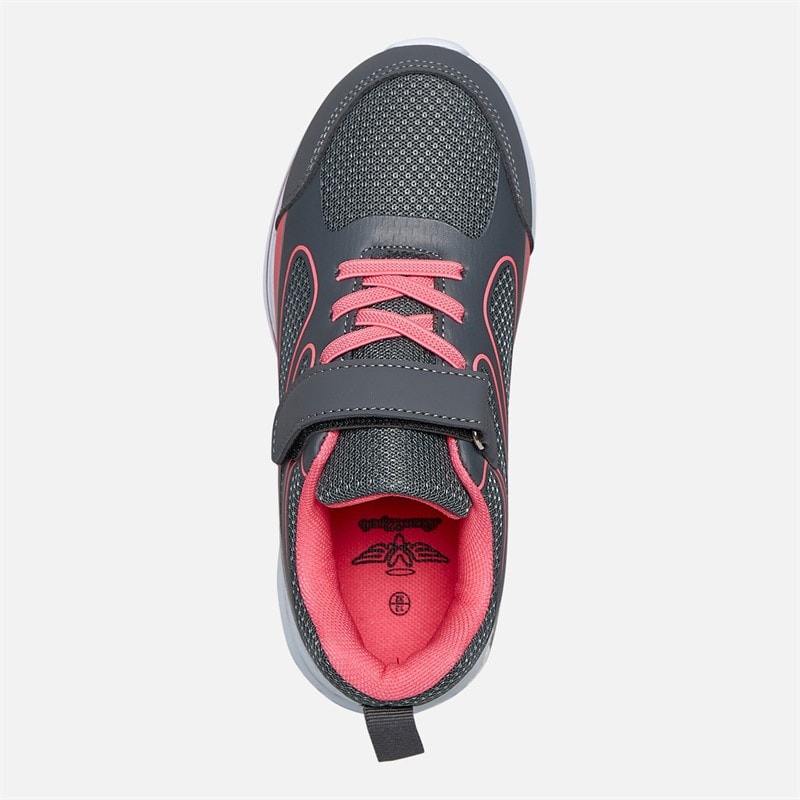 Board Angels Girls Trainers Dark Grey - Image 4