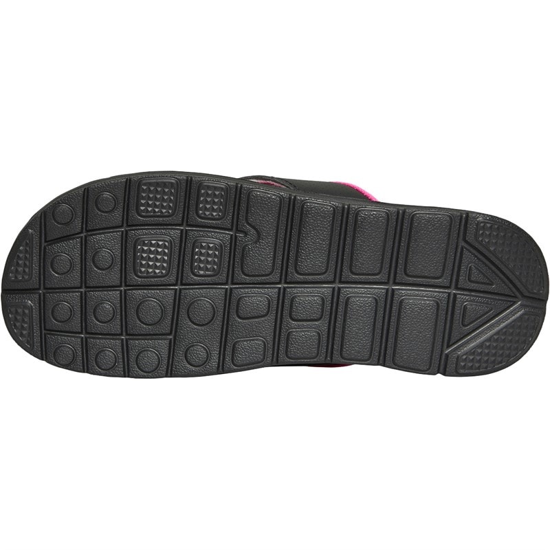 Board Angels Womens Memory Foam Toe Post Sandals Black/Cerise - Image 3