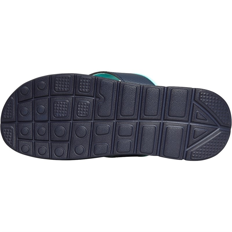 Board Angels Womens Memory Foam Toe Post Sandals Navy/Aqua - Image 3