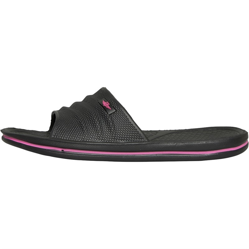 Board Angels Womens Sliders Black/Pink - Image 2
