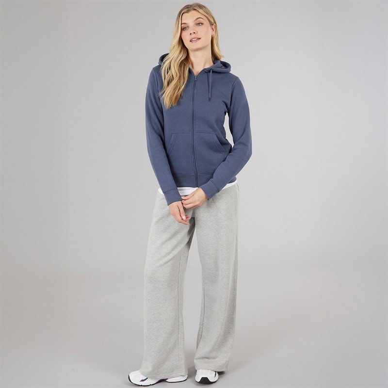 Board Angels Womens Zip-Through Hoodie Vintage Indigo - Image 3