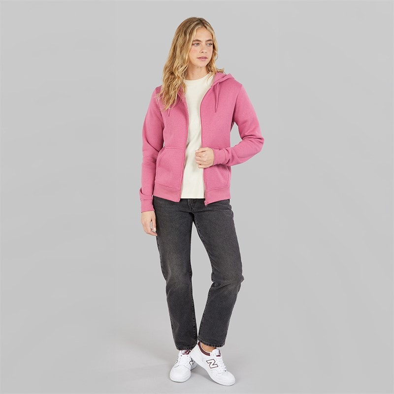 Board Angels Womens Zip-Through Hoodie Rose Wine - Image 4
