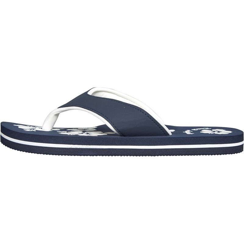 Board Angels Womens EVA Toe Post Sandals Navy/White - Image 2