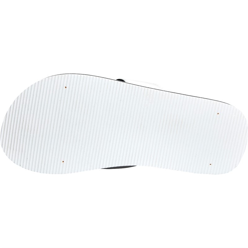 Board Angels Womens EVA Toe Post Sandals White/Black - Image 3