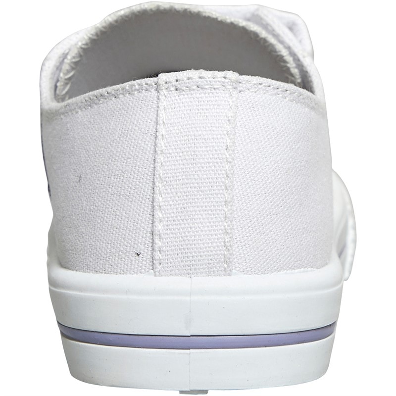 Board Angels Junior Girls Velcro Pumps White - Image 3