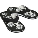 Board Angels Womens EVA Toe Post Sandals Black/White