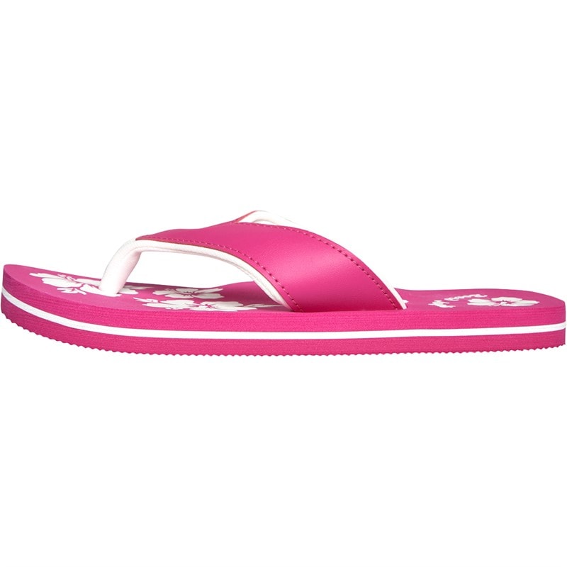 Board Angels Womens EVA Toe Post Sandals Pink/White - Image 2