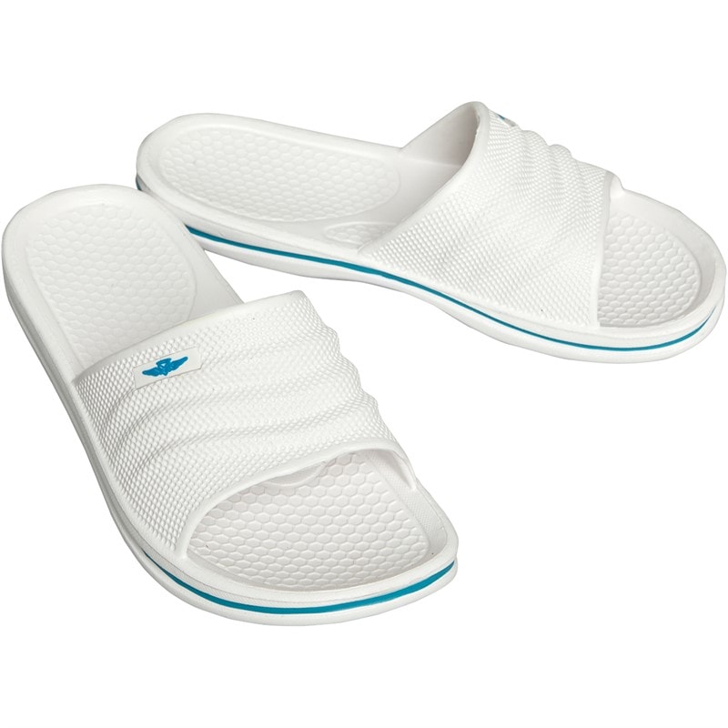 Board Angels Womens Sliders White/Aqua - Image 1
