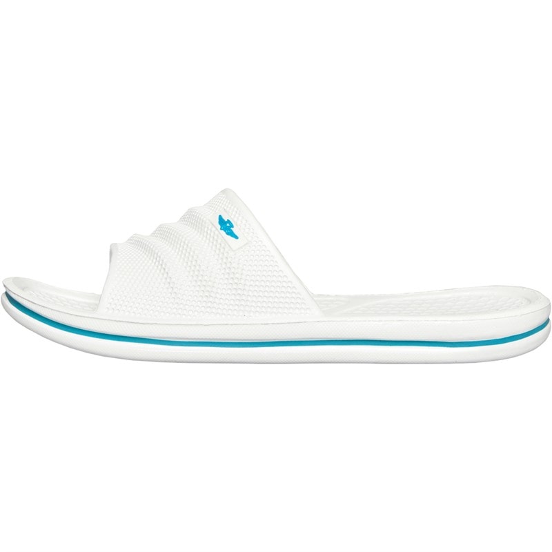 Board Angels Womens Sliders White/Aqua - Image 2