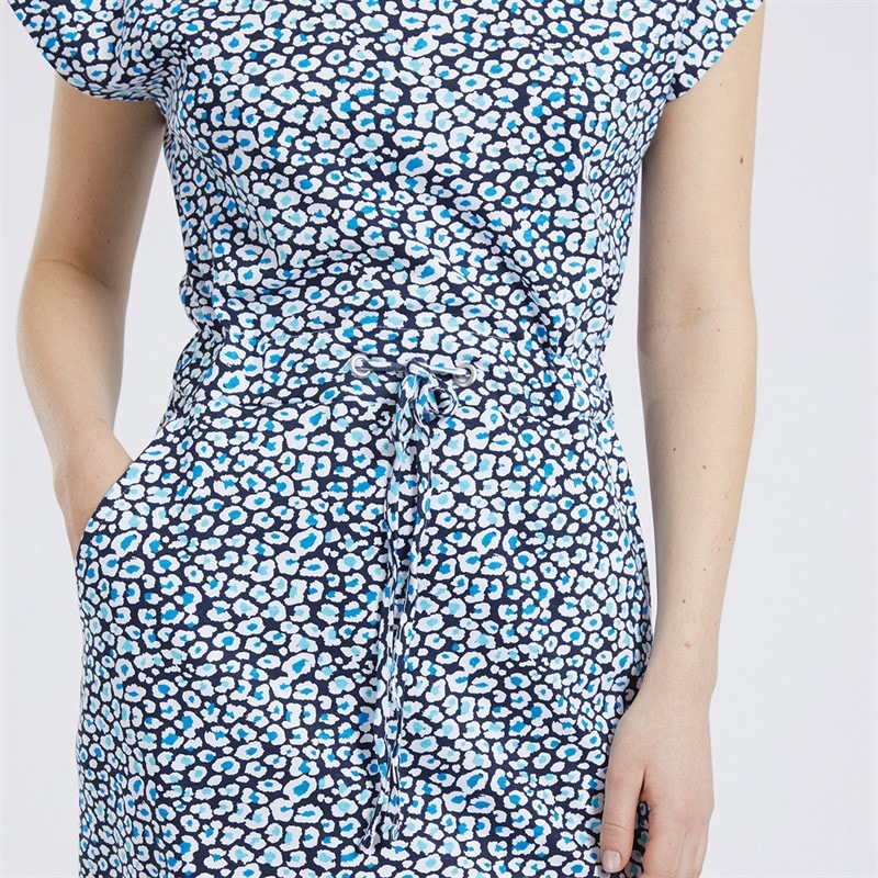 Board Angels Womens Tie Waist Dress Blue/Indigo - Image 3