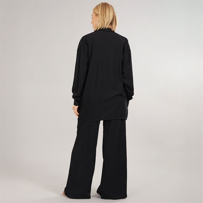 Board Angels Womens Set Long Shirt And Trousers Set Black - Image 2