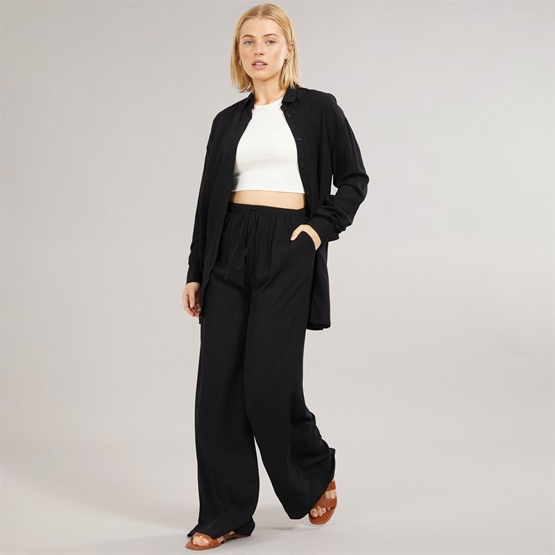 Board Angels Womens Set Long Shirt And Trousers Set Black - Image 4