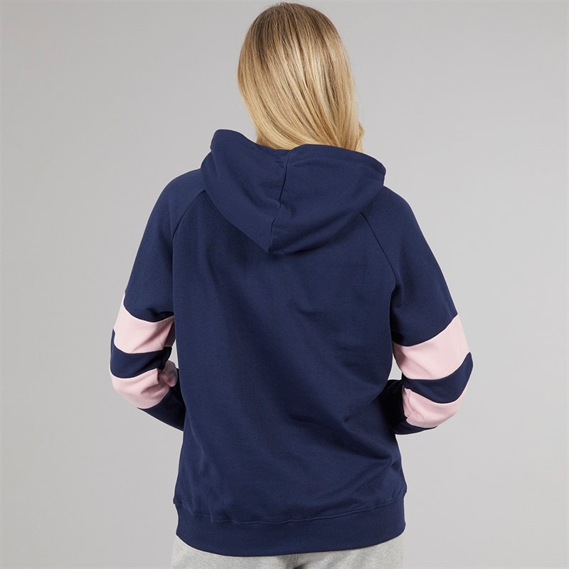 Board Angels Womens Hoodie Navy/Pink - Image 2