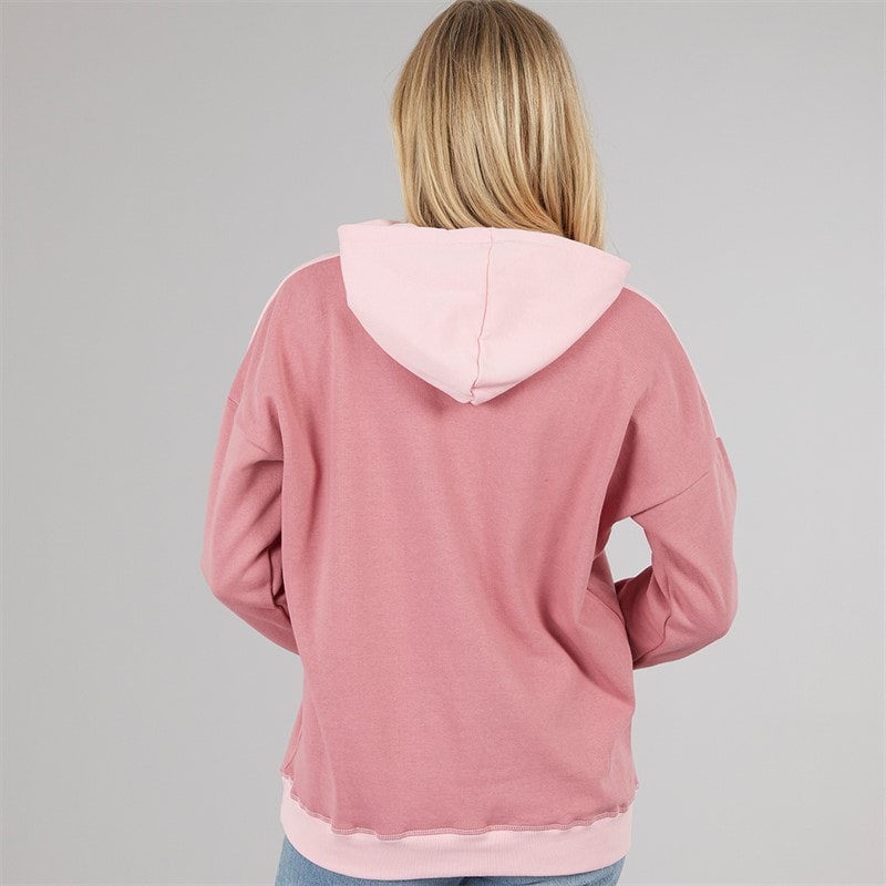 Board Angels Womens Colour Block Hoodie Pink - Image 2
