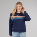 Board Angels Womens Crew Neck Sweatshirt Navy