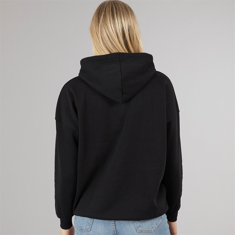 Board Angels Womens Star Print Hoodie Black - Image 2