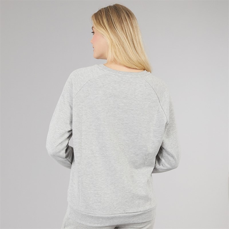 Board Angels Womens Crew Neck Sweatshirt Grey Marl - Image 2