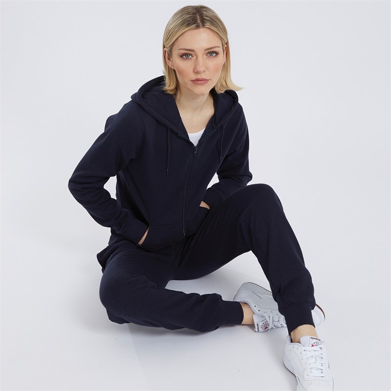Board Angels Womens Zip-Through Hoodie Navy - Image 3