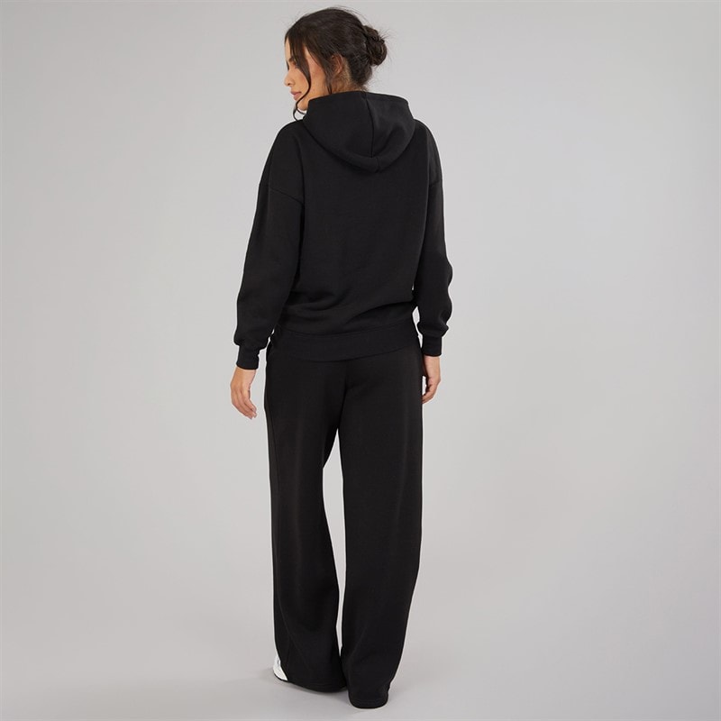 Board Angels Womens Hoodie And Wide Leg Joggers Tracksuit Black - Image 2