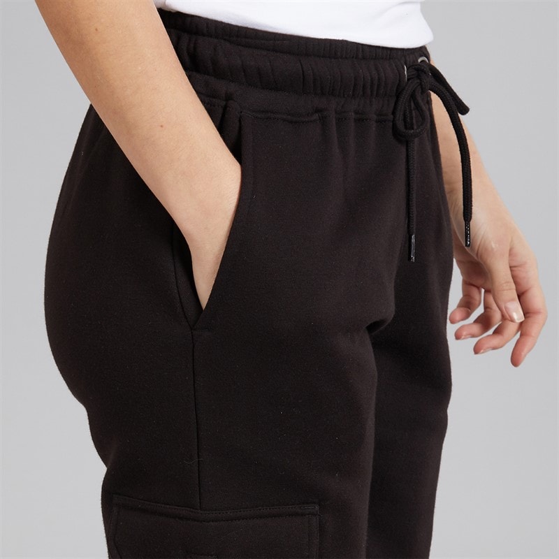 Board Angels Womens Cargo Joggers Black - Image 3