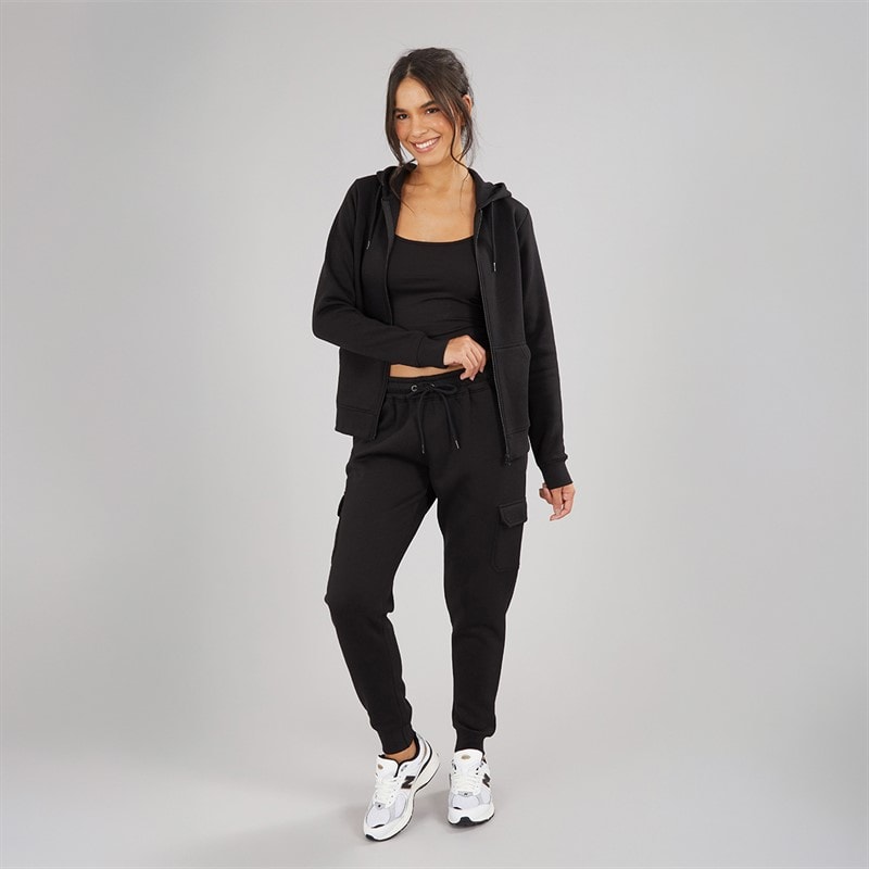 Board Angels Womens Cargo Joggers Black - Image 4