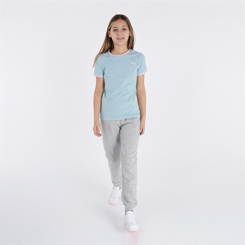 Board Angels Girls Three Pack Joggers Black/Pink/Grey Marl - Image 4