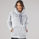 Board Angels Womens Frosted Wellsoft Snuggle Top Navy/Grey