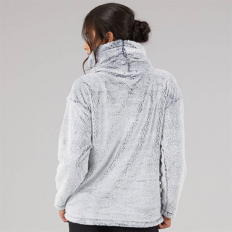 Board Angels Womens Frosted Wellsoft Snuggle Top Navy/Grey - Image 2