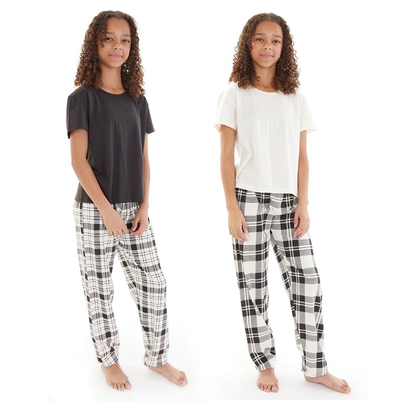 Board Angels Girls Two Pack Pyjama Set Multi - Image 1