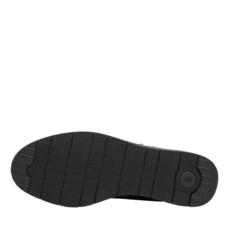 Board Angels Womens Gaynor Zip Detail Mid Boots Black PU - Image 2