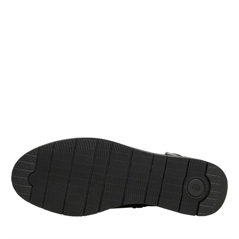 Board Angels Womens Willow Buckle Ankle Boots Black Patent Croc - Image 2