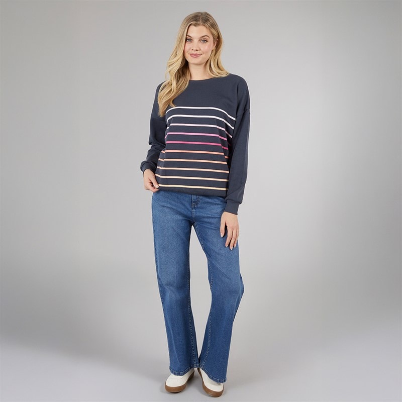Board Angels Womens Wide Leg Jeans Mid Blue - Image 3