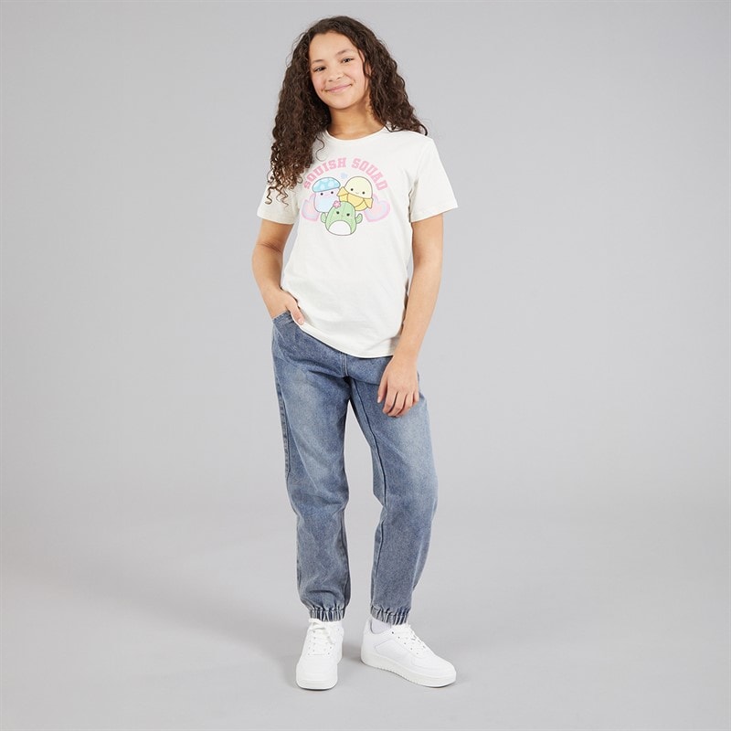 Board Angels Girls Denim Joggers Mid Blue - Image 3