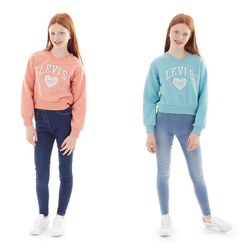 Board Angels Girls Two Pack Denim Jeggings Light Blue/Dark Blue - Image 3