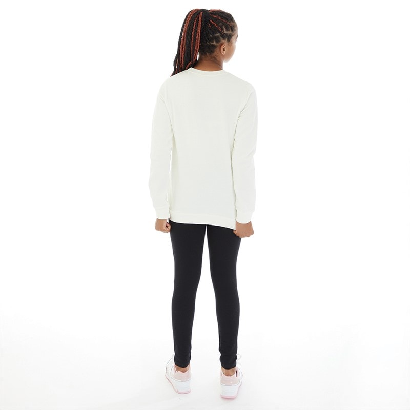 Board Angels Girls Sweatshirt And Leggings Set Beige/Black - Image 2