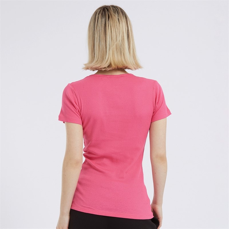 Board Angels Womens Three Pack Ribbed T-Shirts Navy/Pink/Grey Marl - Image 3