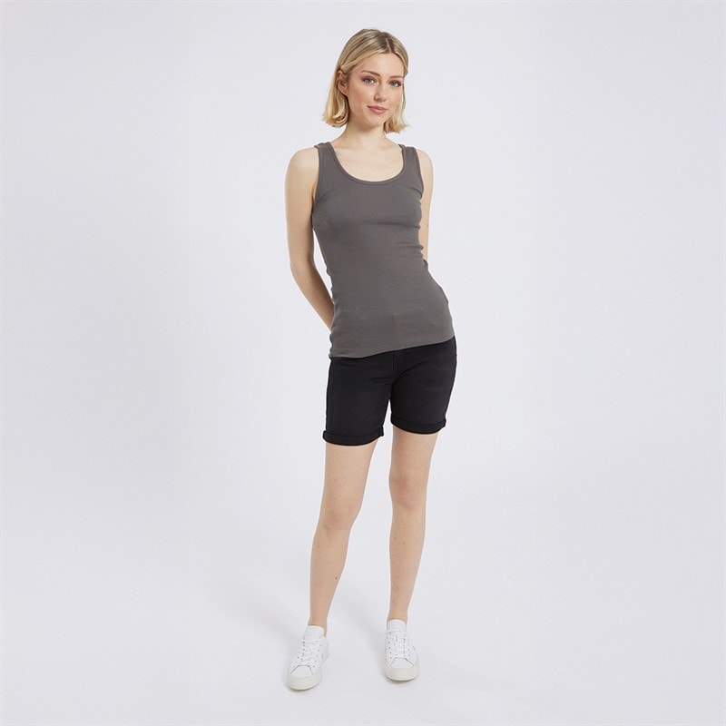 Board Angels Womens Three Pack Ribbed Vests Pink/Navy/Charcoal - Image 4