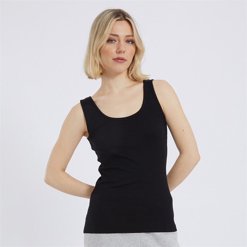 Board Angels Womens Three Pack Ribbed Vests Black - Image 2