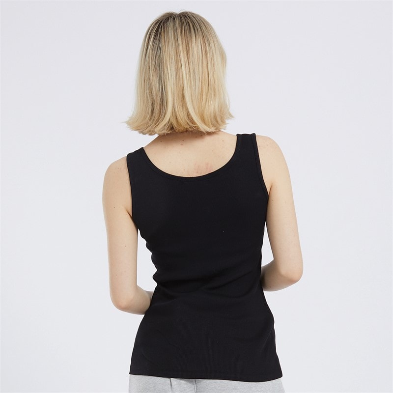 Board Angels Womens Three Pack Ribbed Vests Black - Image 3