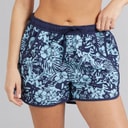 Board Angels Womens Shortie Floral Board Shorts Navy Tonal