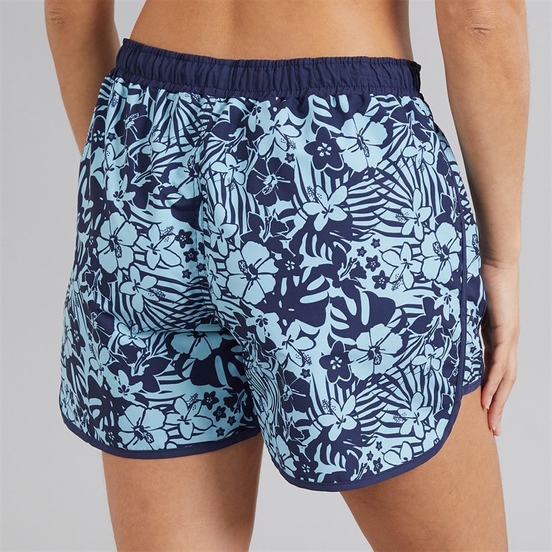 Board Angels Womens Shortie Floral Board Shorts Navy Tonal - Image 2