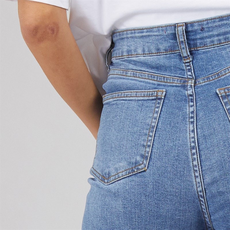 Board Angels Womens Wide Leg Jeans Light Blue - Image 3
